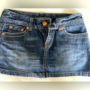 American eagle denim skirt size 6